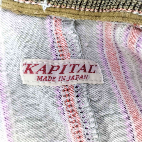 キャピタル KAPITAL リネンフィリーズストライプシモキタパンツ メンズ JPN:1