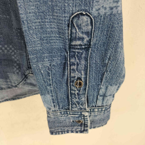 トミーヒルフィガー TOMMY HILFIGER 総柄 デニムシャツ レディース import:XS