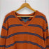 トミーヒルフィガー TOMMY HILFIGER Vネック ボーダー セーター メンズ import:XL
