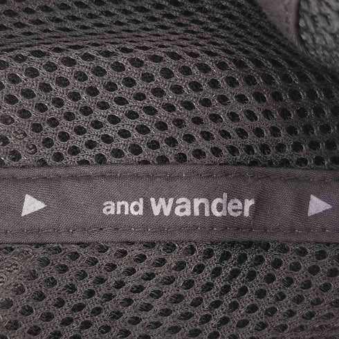 アンドワンダー and wander バッグメッシュキャップ メンズ