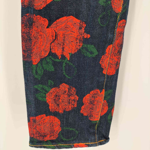 キャピタル KAPITAL 16SS 薔薇 フラワープリント スリムストレートデニム メンズ 29