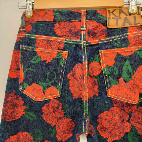 キャピタル KAPITAL 16SS 薔薇 フラワープリント スリムストレートデニム メンズ 29