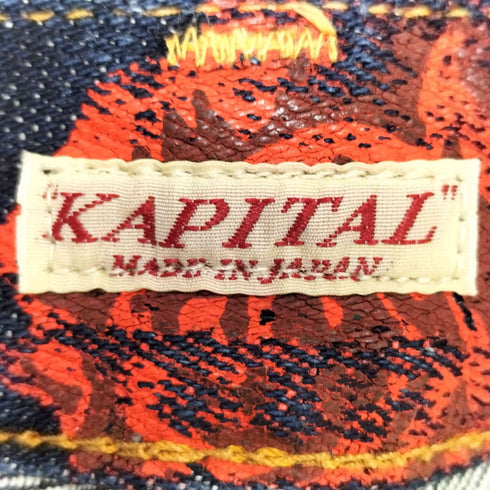 キャピタル KAPITAL 16SS 薔薇 フラワープリント スリムストレートデニム メンズ 29