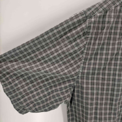 トミーヒルフィガー TOMMY HILFIGER プレミアムコットン半袖チェックシャツ メンズ import:XXL