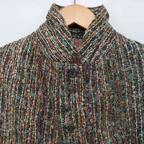 キャピタル KAPITAL マオカラー コットンツイードジャケット メンズ