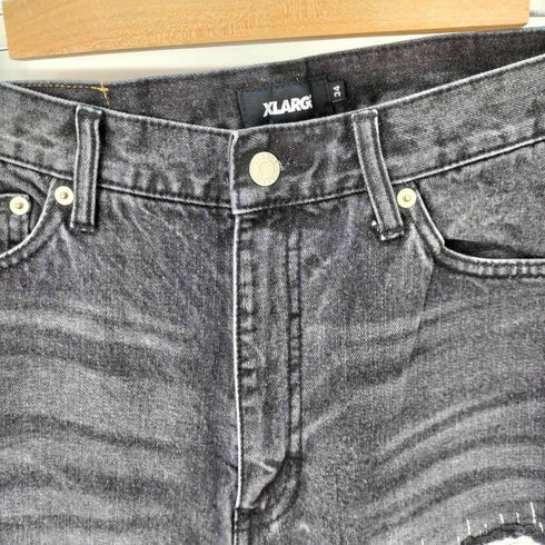 エクストララージ XLARGE DISTRESSED ダメージデニムパンツ メンズ US:34-35