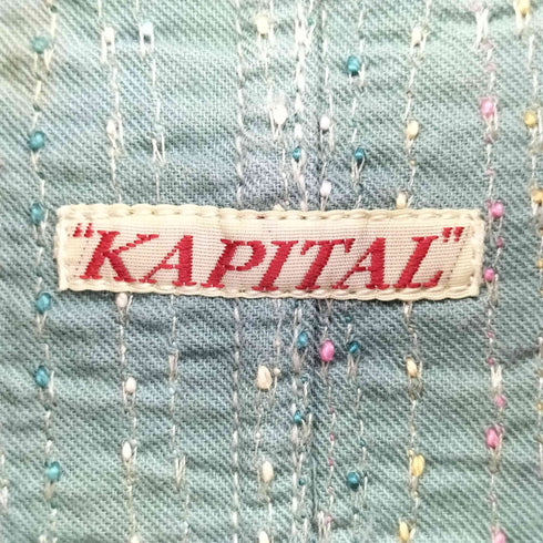 キャピタル KAPITAL マオカラー コットンツイードジャケット メンズ