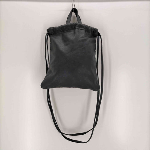 メゾンスペシャル MAISON SPECIAL Vegan LeatherShoulder Drawstring Bag メンズ