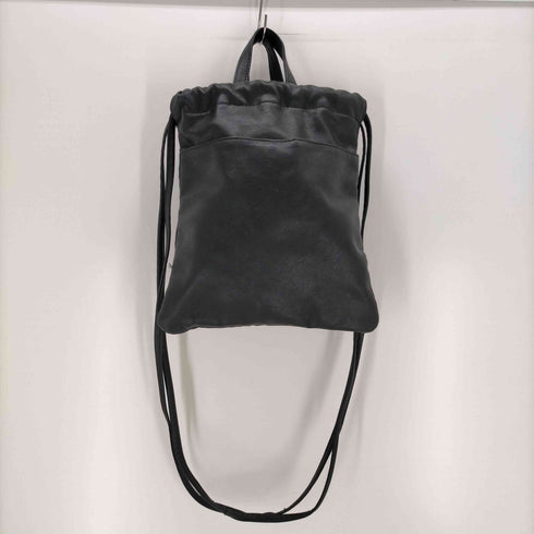 メゾンスペシャル MAISON SPECIAL Vegan LeatherShoulder Drawstring Bag メンズ