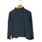 アクアスキュータム AQUASCUTUM ボーダー ロングスリーブポロシャツ メンズ JPN:M