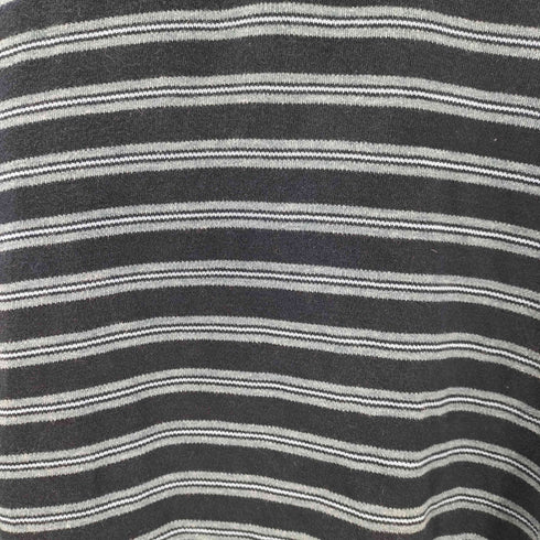 アクアスキュータム AQUASCUTUM ボーダー ロングスリーブポロシャツ メンズ JPN:M