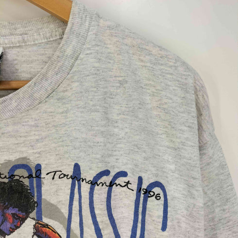 アディダス adidas 90s USA製 サッカー プリント Tシャツ メンズ import:M
