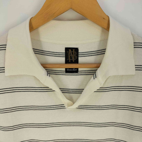 スティーブンアラン Steven Alan BORDER SKIPPER スキッパーニットポロシャツ メンズ JPN:2