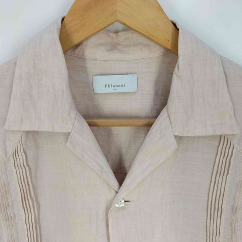 フランネル Phlannel ピンタックオープンカラーシャツ メンズ JPN:3