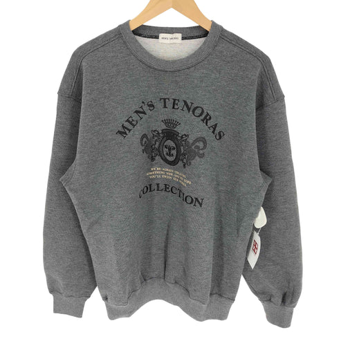 MEN'S TENORAS メンズティノラス ロゴ刺繍 王冠 デザイン ビックシルエット プルオーバー スウェット トレーナー メンズ