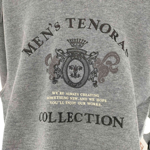 MEN'S TENORAS メンズティノラス ロゴ刺繍 王冠 デザイン ビックシルエット プルオーバー スウェット トレーナー メンズ
