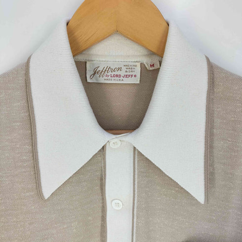 LORD JEFF 60-70s USA製 ニット ポロシャツ メンズ import:M