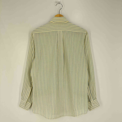 エルエルビーン L.L.Bean 80s USA製 コットンポリ ストライプ ボタンダウンシャツ メンズ 14 1/2-32