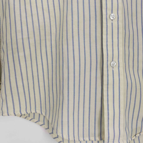 エルエルビーン L.L.Bean 80s USA製 コットンポリ ストライプ ボタンダウンシャツ メンズ 14 1/2-32
