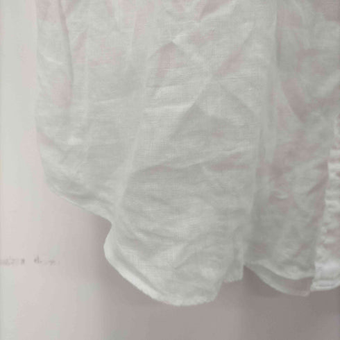メーカーズシャツカマクラ Makers Shirt 鎌倉 リネン100 L/Sシャツ レディース JPN:M