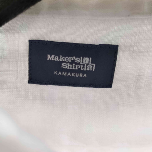 メーカーズシャツカマクラ Makers Shirt 鎌倉 リネン100 L/Sシャツ レディース JPN:M