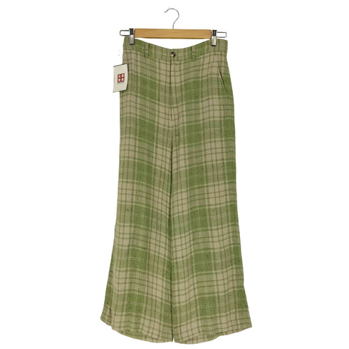 ロクビューティーアンドユースユナイテッドアローズ 6 BEAUTY & YOUTH UNITED ARROWS NEP CHECK PANTS ネップ チェック パンツ レディース 36