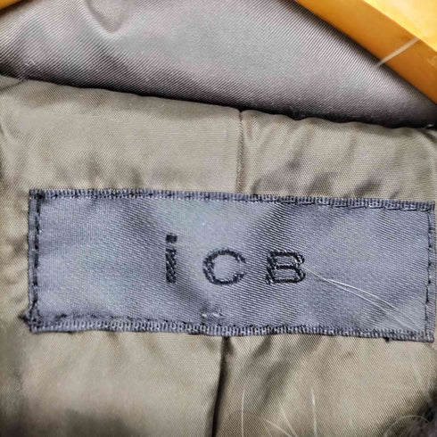 アイシービー ICB フォックスファーキルティングダウンジャケット レディース 6号