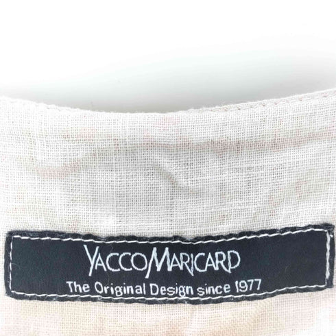 ヤッコマリカルド YACCO MARICARD コットンリネン 切替マキシワンピース レディース N