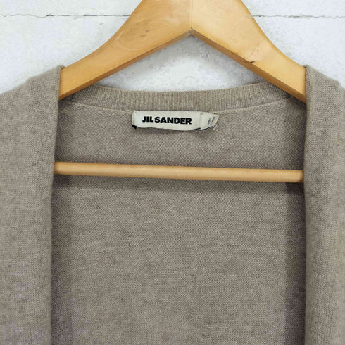 ジルサンダー JIL SANDER カシミヤニット ボタンレス カーディガン レディース US:36
