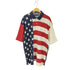 トミーヒルフィガー TOMMY HILFIGER 星条旗 マルチカラー S/Sポロシャツ メンズ import:XXL