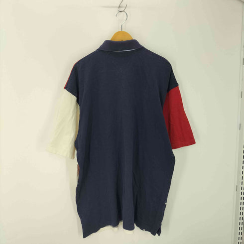 トミーヒルフィガー TOMMY HILFIGER 星条旗 マルチカラー S/Sポロシャツ メンズ import:XXL