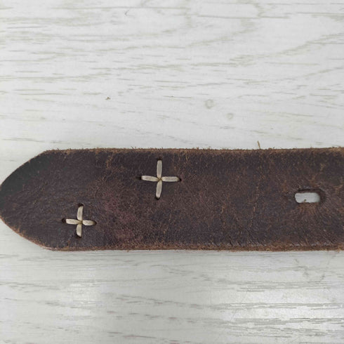 チマヨ刺繍デザインレザーベルト メンズ