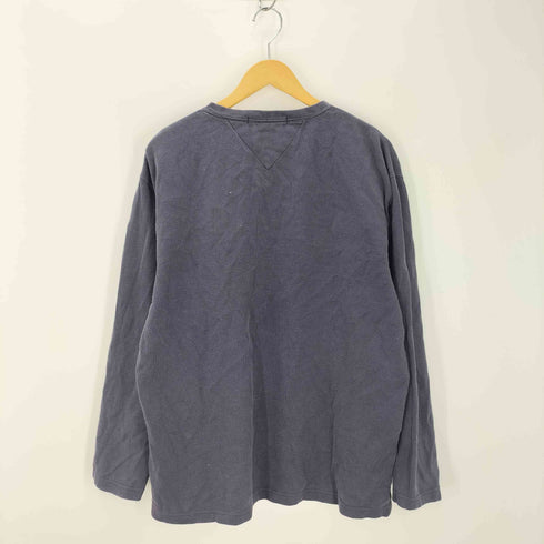トミーヒルフィガー TOMMY HILFIGER 00s ロゴ刺繍 Vネックカットソー メンズ import:XL