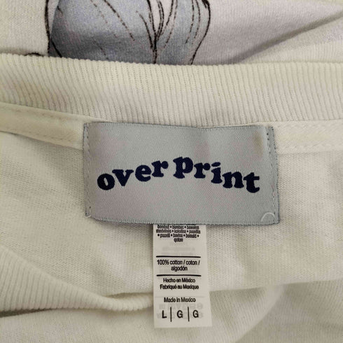 オーバープリント OVER PRINT 両面プリント ロングスリーブTシャツ レディース JPN:L
