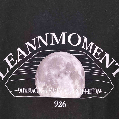 LEANN MOMENT 背面 月 ムーンプリント クルーネックスウェット レディース JPN:L