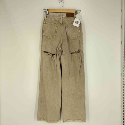 エヴリス EVRIS BACKスラッシュワイドデニムパンツ レディース JPN:S