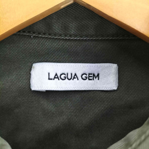 ラグアジェム LAGUA GEM WORK STITCH M/OP ワーク ステッチ ワンピース レディース JPN:S