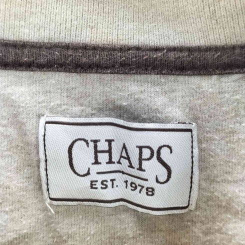 チャップス CHAPS フィッシュボーン柄 S/Sポロシャツ メンズ import:L