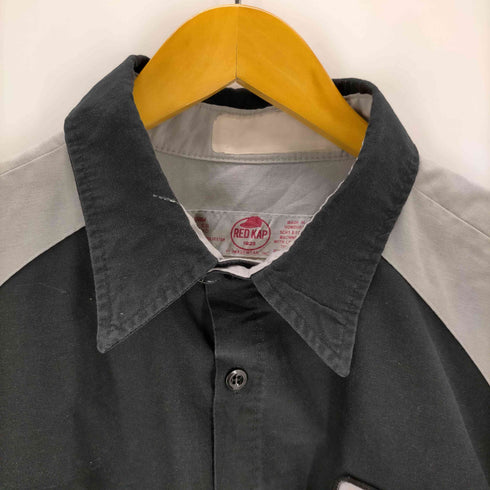 レッドキャップ RED KAP ホンジュラス製 企業ワッペンワークシャツ メンズ import:XL