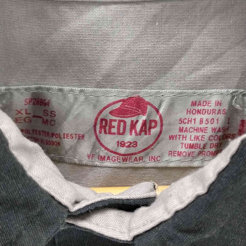 レッドキャップ RED KAP ホンジュラス製 企業ワッペンワークシャツ メンズ import:XL