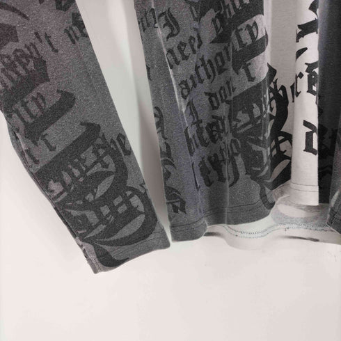 Place plan スカル 総柄 プリント L/S Tシャツ メンズ JPN:M