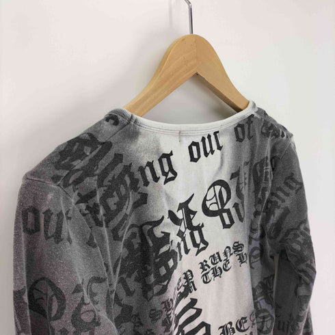 Place plan スカル 総柄 プリント L/S Tシャツ メンズ JPN:M