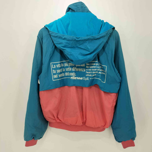 エレッセ ellesse マルチカラー ナイロンフーデットジャケット メンズ