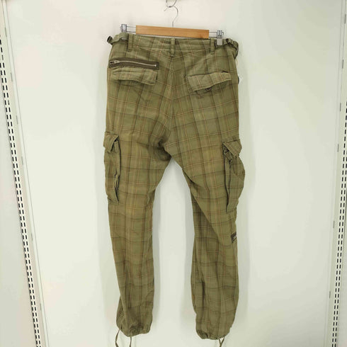 ステューシー Stussy チェック柄カーゴパンツ メンズ 34