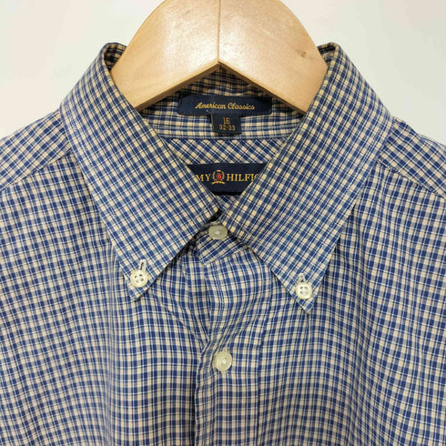 トミーヒルフィガー TOMMY HILFIGER チェック柄 ボタンダウン L/S シャツ メンズ 16 32-33