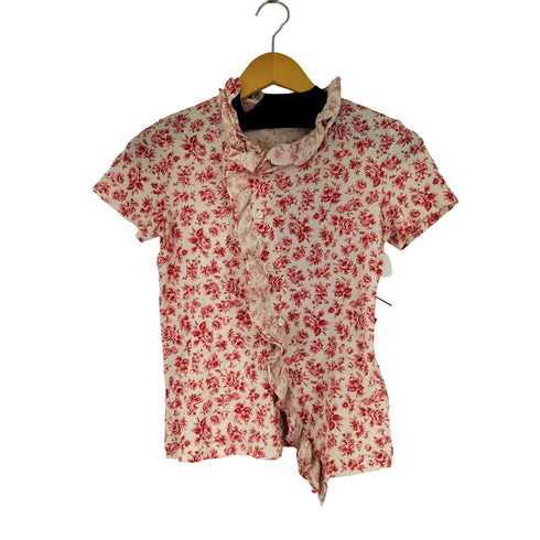 トリココムデギャルソン tricot COMME des GARCONS フリル花柄 S/S ブラウス レディース