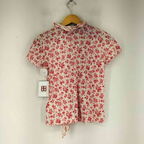 トリココムデギャルソン tricot COMME des GARCONS フリル花柄 S/S ブラウス レディース