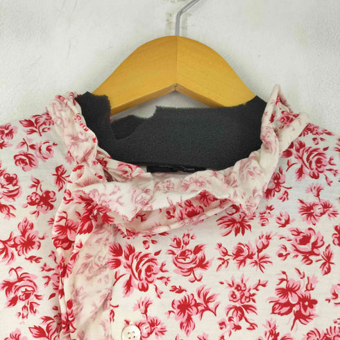 トリココムデギャルソン tricot COMME des GARCONS フリル花柄 S/S ブラウス レディース
