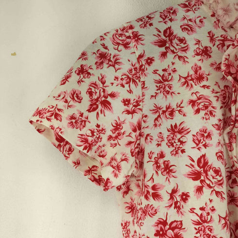 トリココムデギャルソン tricot COMME des GARCONS フリル花柄 S/S ブラウス レディース