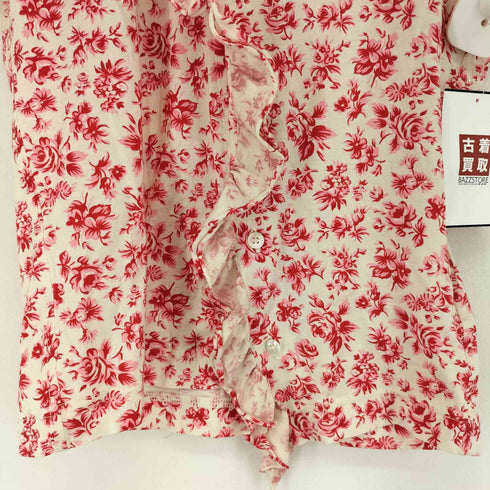 トリココムデギャルソン tricot COMME des GARCONS フリル花柄 S/S ブラウス レディース